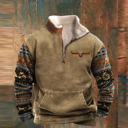 Danilo - Pullover Uomo Mezza Zip Stile Moderno