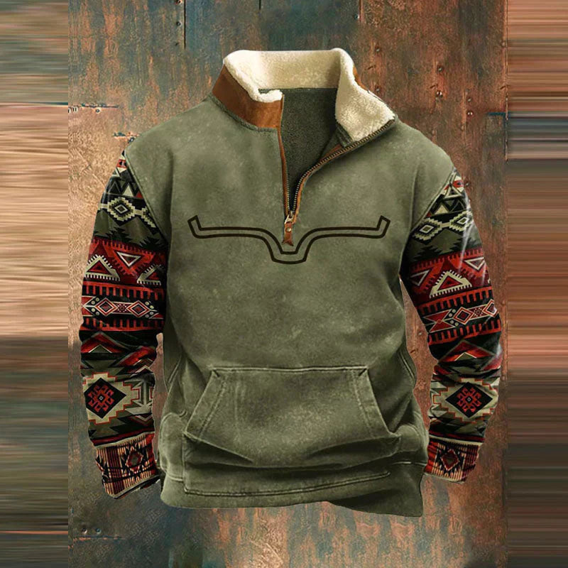 Danilo - Pullover Uomo Mezza Zip Stile Moderno