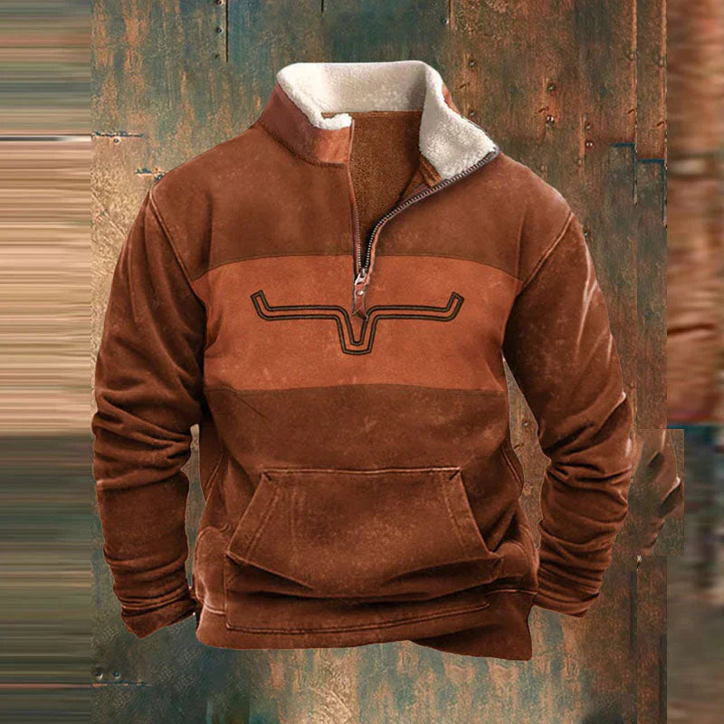 Danilo - Pullover Uomo Mezza Zip Stile Moderno