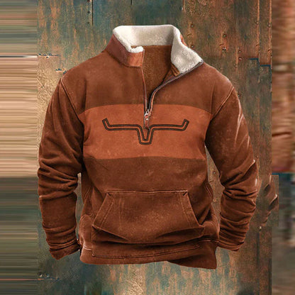 Danilo - Pullover Uomo Mezza Zip Stile Moderno