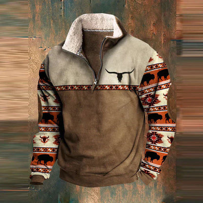 Danilo - Pullover Uomo Mezza Zip Stile Moderno