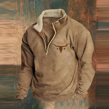 Danilo - Pullover Uomo Mezza Zip Stile Moderno