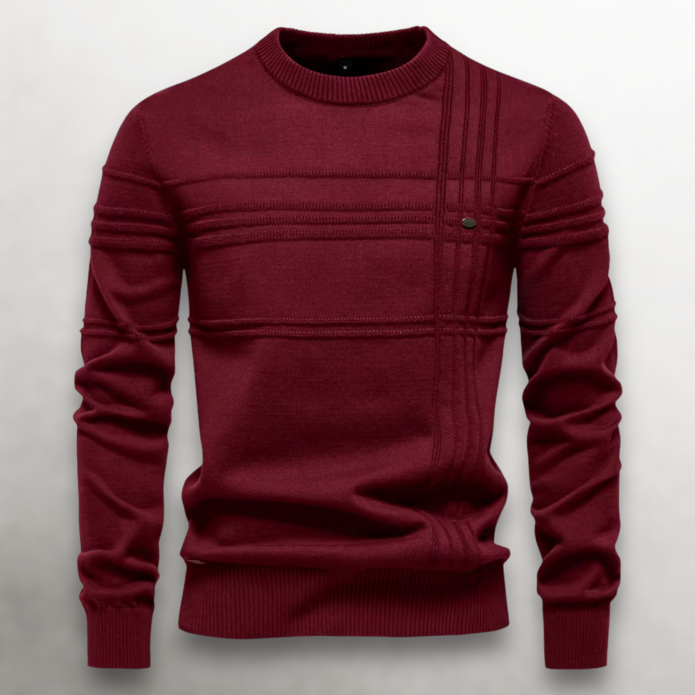 Donnino - Maglione Uomo Rosso Elegante Moderno