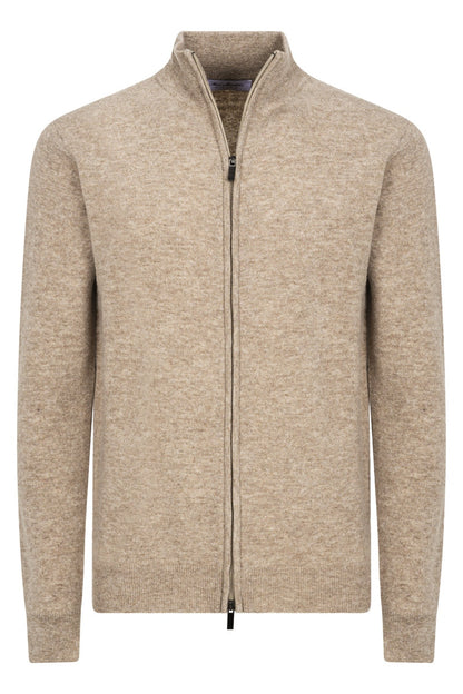 Raniero - Maglia Uomo Con Zip Beige Elegante