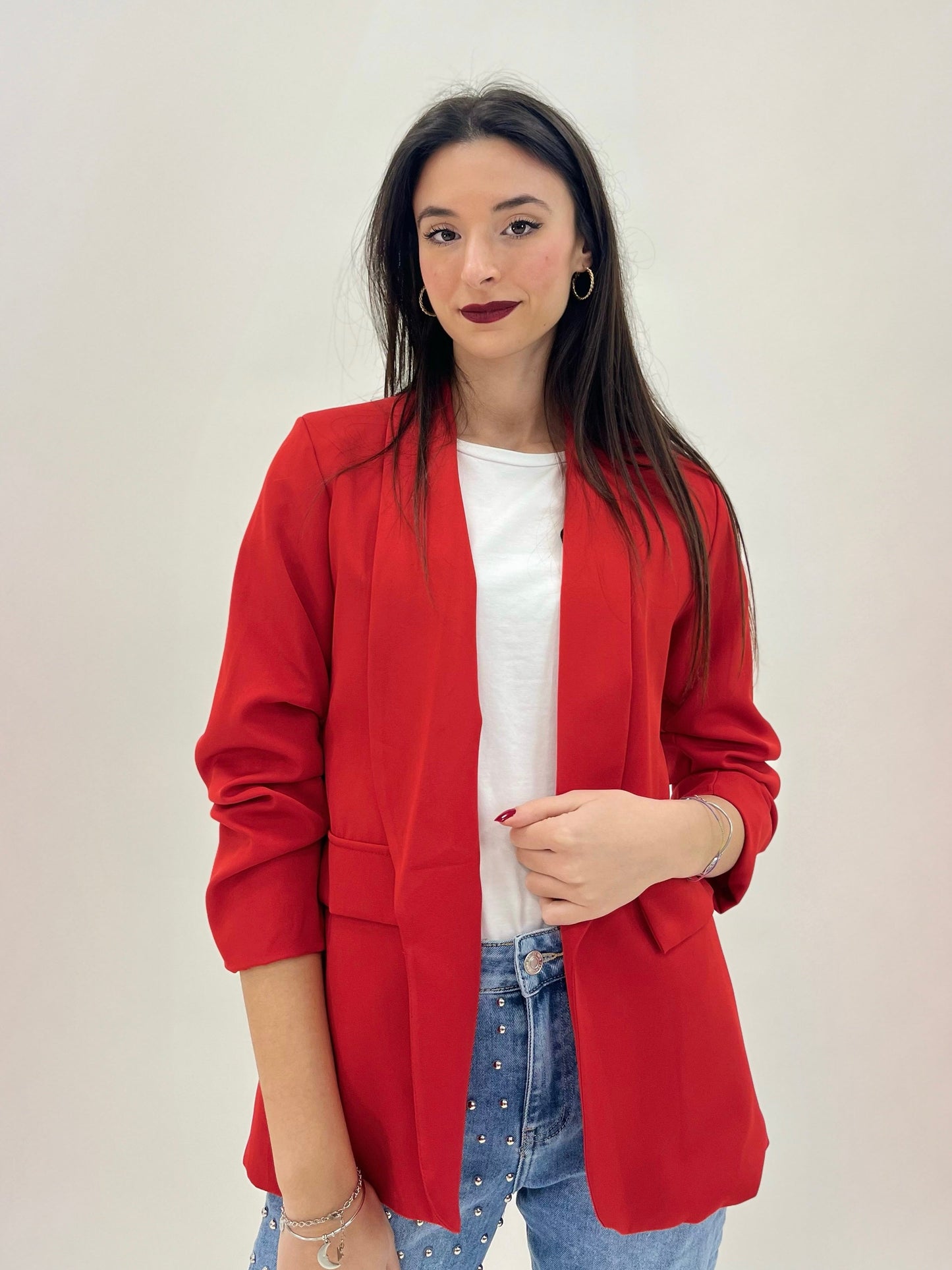 Janira - Blazer elegante da donna con maniche arrotolate