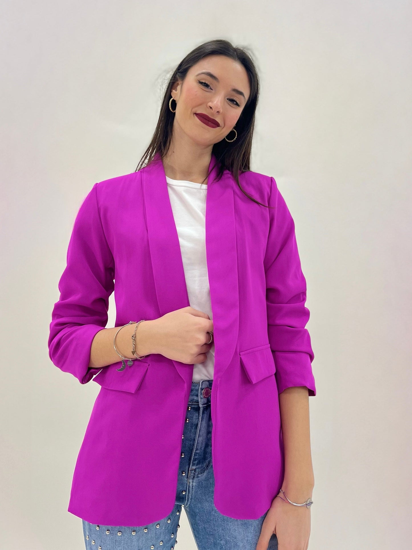 Janira - Blazer elegante da donna con maniche arrotolate