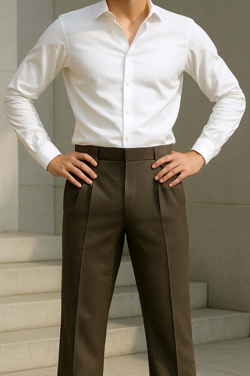 Hadrian - Camicia Comfort Elasticizzata No Stiro Uomo