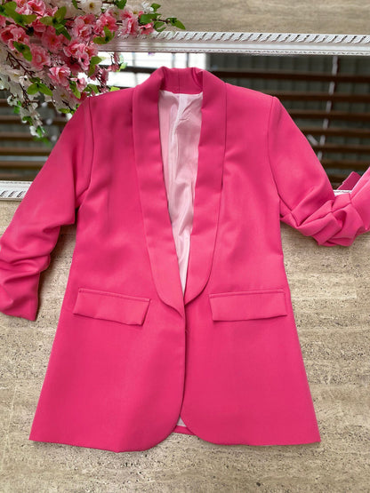 Janira - Blazer elegante da donna con maniche arrotolate