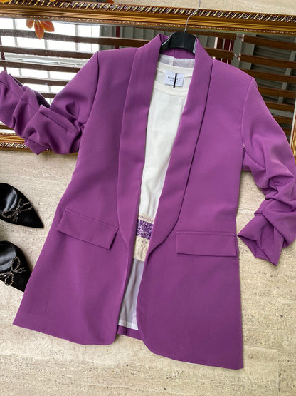 Janira - Blazer elegante da donna con maniche arrotolate
