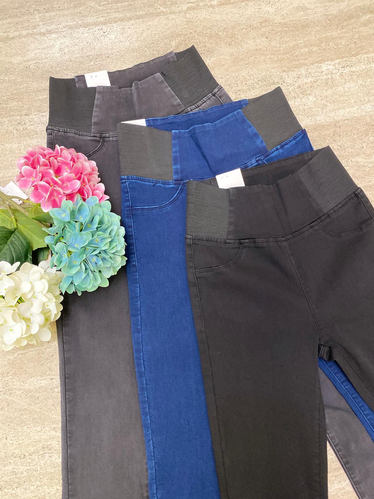 Jasmine - Jeggings push up donna vita alta