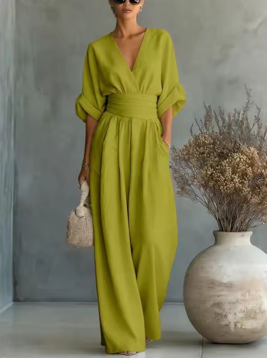 Nicoletta - Tuta Donna Comoda Scollo V Elegante