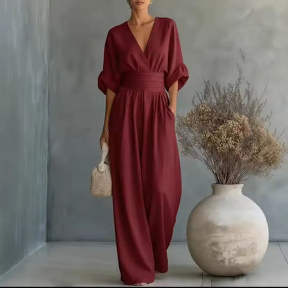 Nicoletta - Tuta Donna Comoda Scollo V Elegante