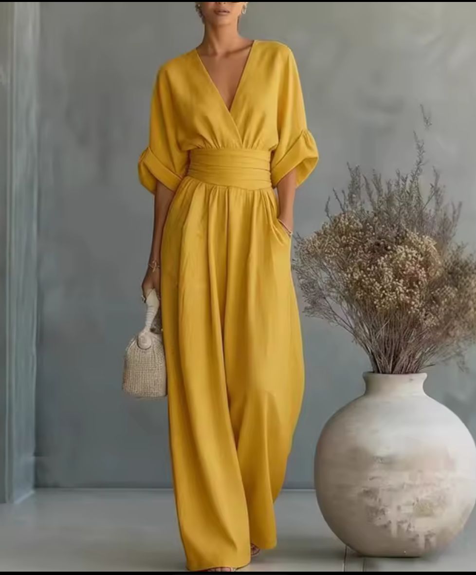 Nicoletta - Tuta Donna Comoda Scollo V Elegante