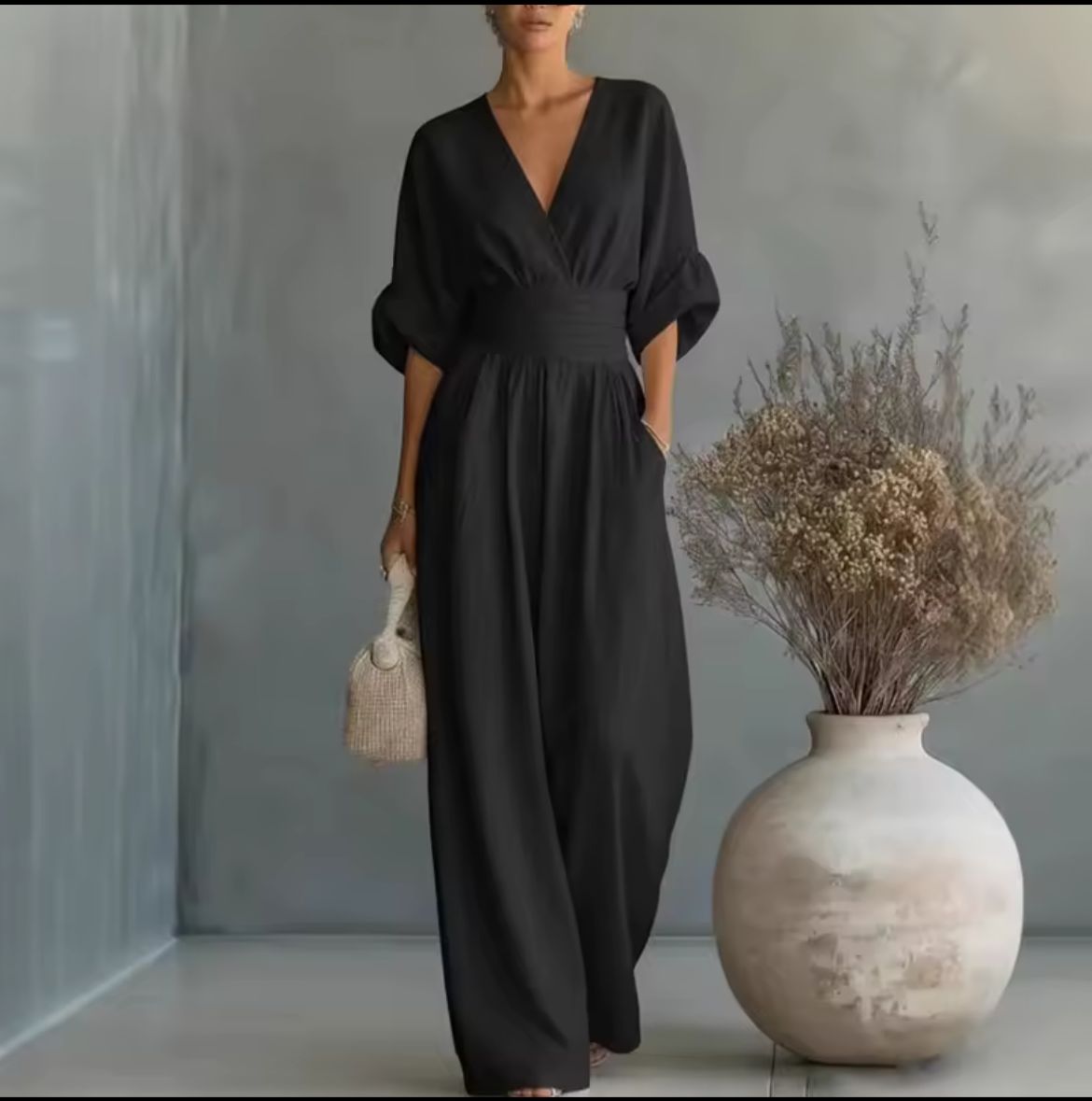 Nicoletta - Tuta Donna Comoda Scollo V Elegante