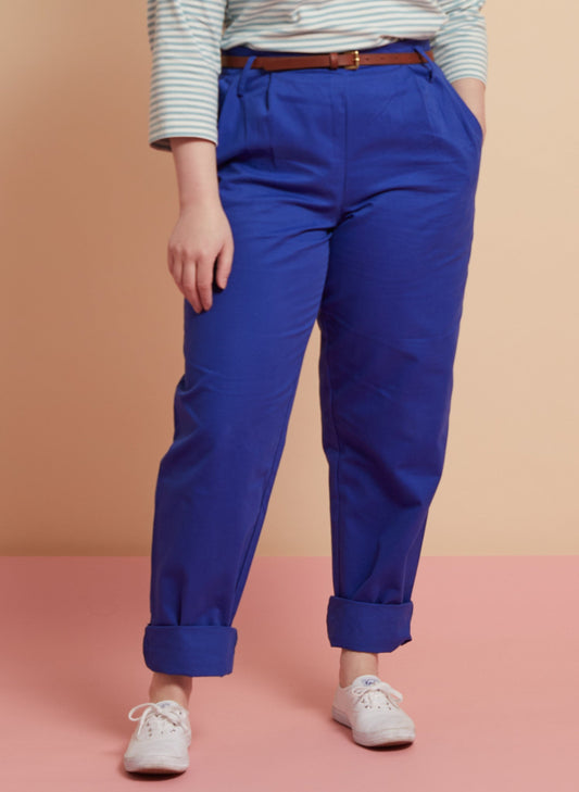 Rosaria - Pantaloni Wilma Donna Blu Cobalto Eleganti Moderni
