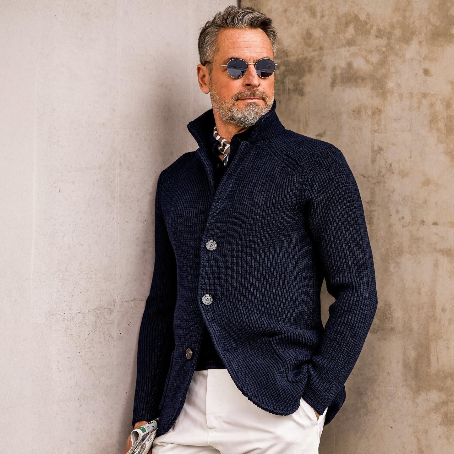 Remone - Cardigan uomo stile senza tempo elegante
