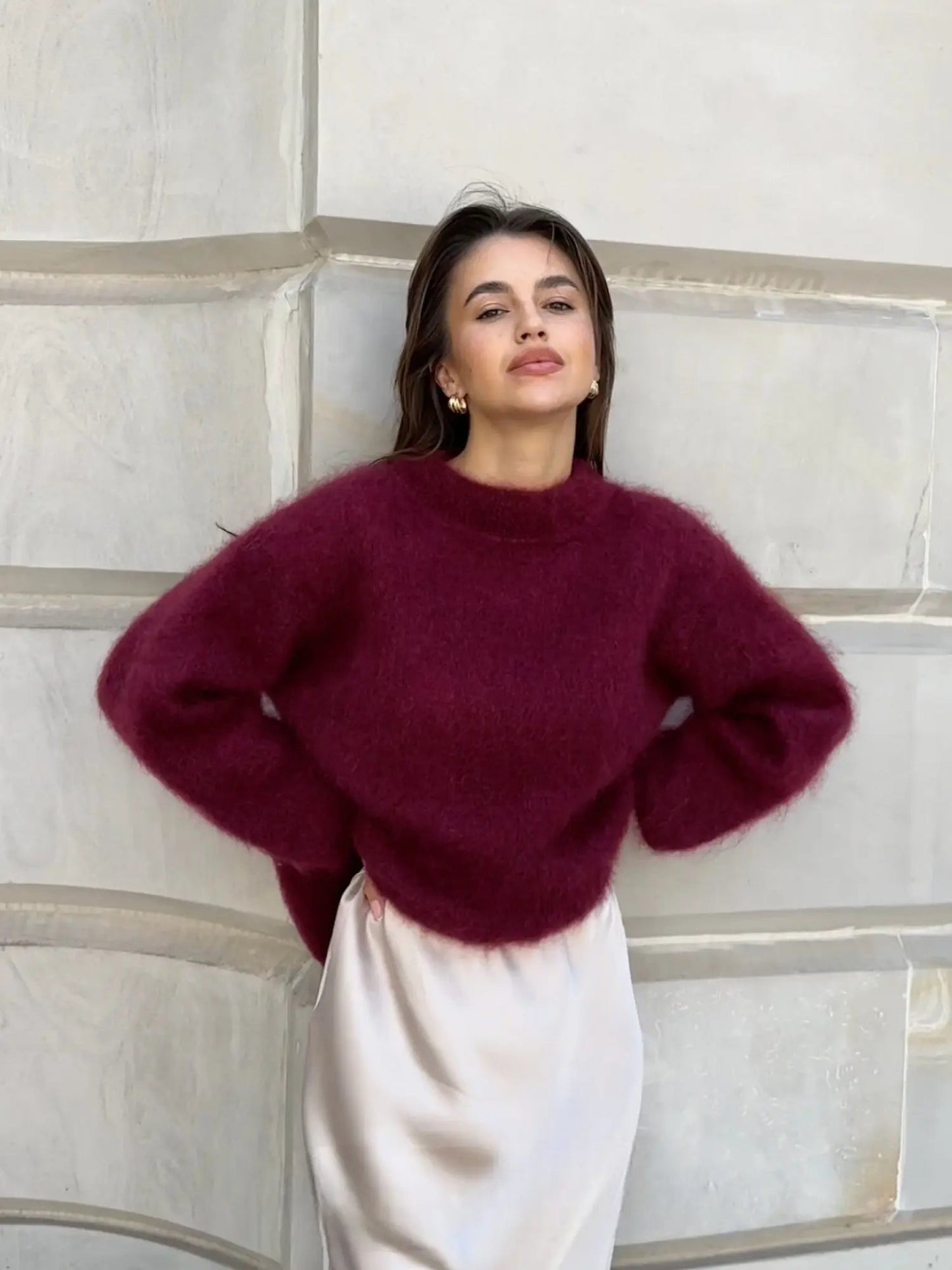 Nicole - Maglione Morbido in Mohair Caldo ed Elegante