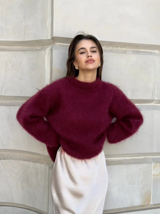 Nicole - Maglione Morbido in Mohair Caldo ed Elegante