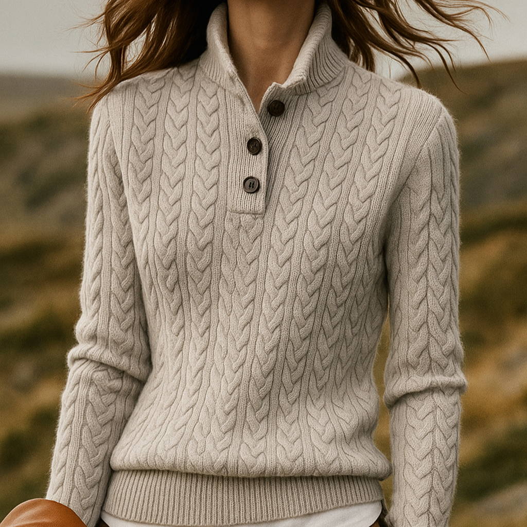 Petra – Felpa pullover donna collo a imbuto
