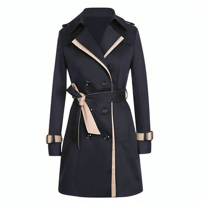 Nadia - Trench Elegante Bicolore da Donna