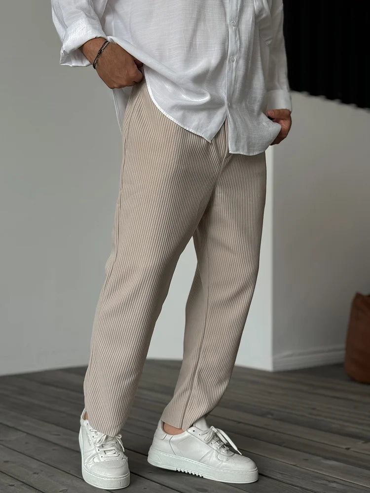 Jenaro - Pantaloni Uomo Lusso Morbidi Eleganti Comfort