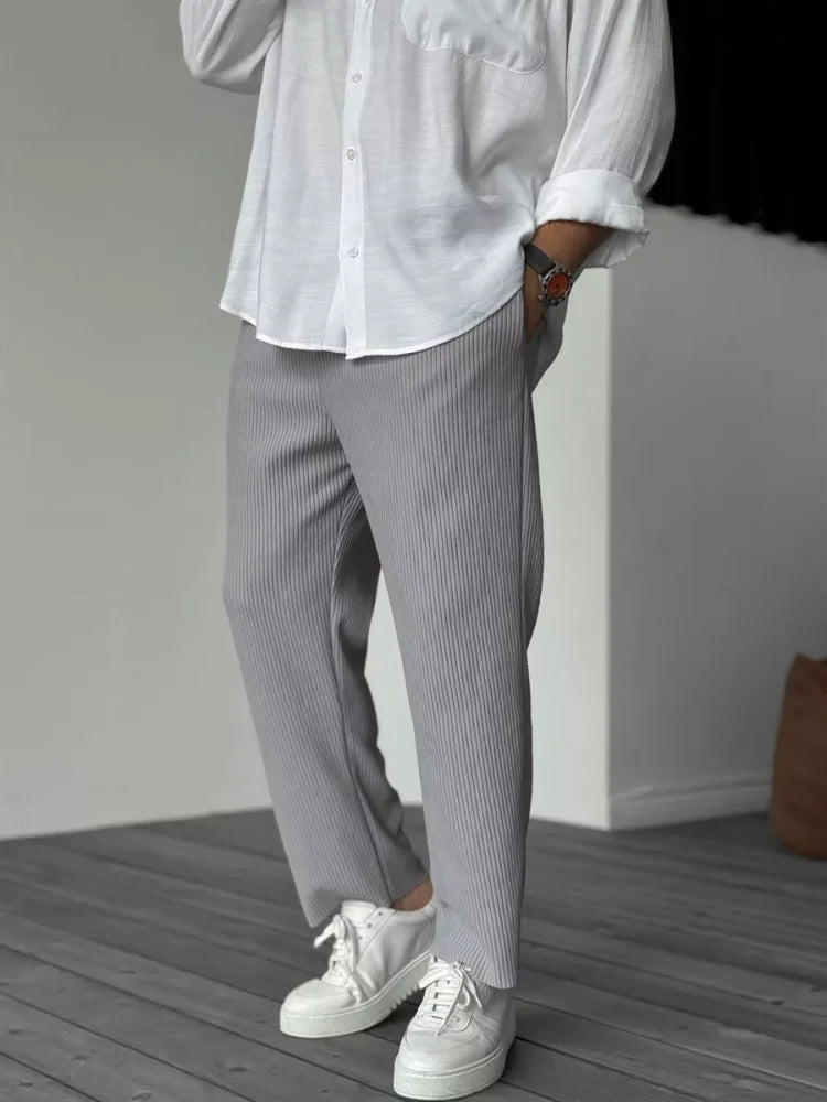 Jenaro - Pantaloni Uomo Lusso Morbidi Eleganti Comfort