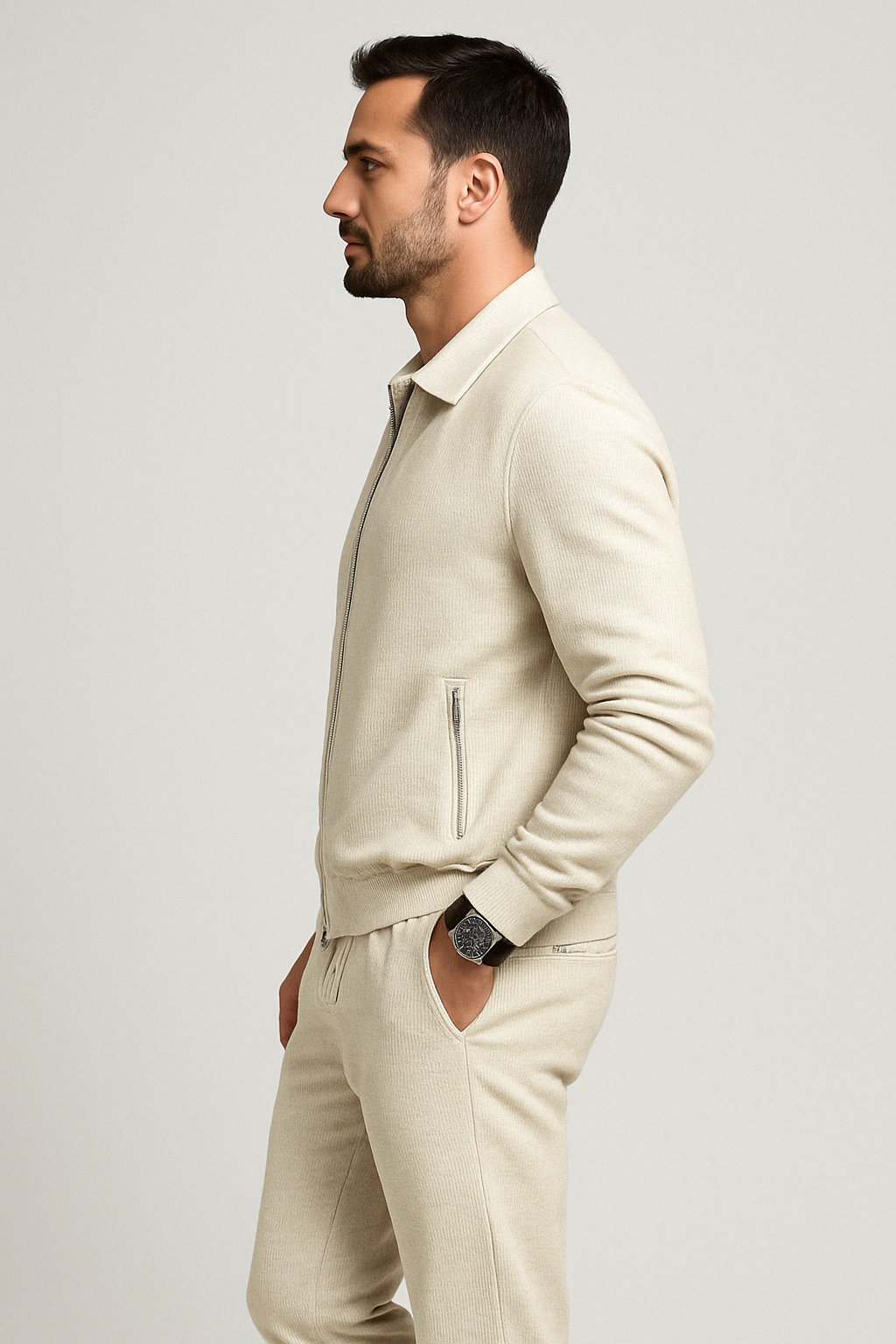 Tommaso – Completo Da Uomo Con Zip E Gilet Sportivo