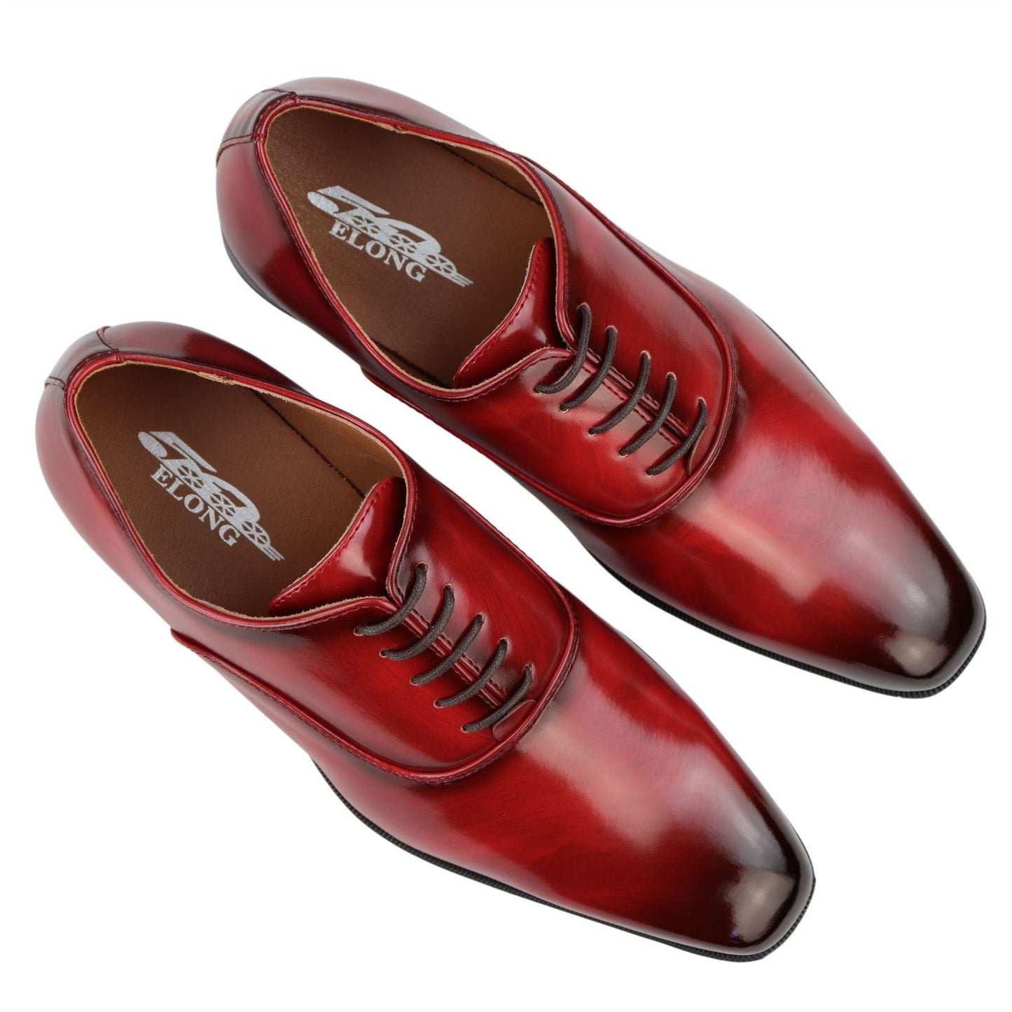 Giulio – Oxford Uomo Vernice Lucida con Lacci Punta Tonda Formale