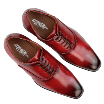 Giulio – Oxford Uomo Vernice Lucida con Lacci Punta Tonda Formale