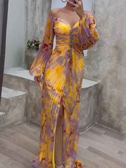 Nunzia - Abito Elegante Scollo V Donna Chic