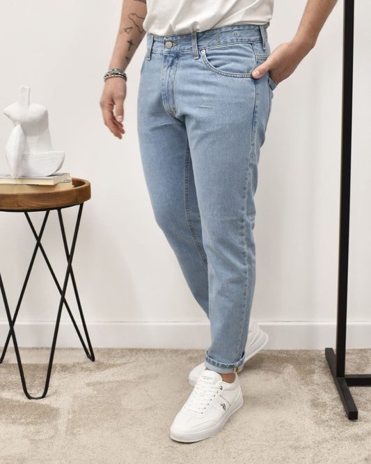 Isacco - Jeans Regular Fit Lavaggio Chiaro Uomo