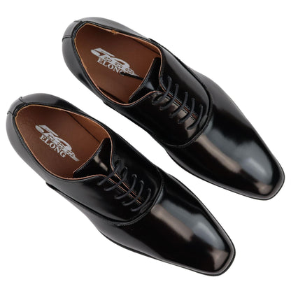 Giulio – Oxford Uomo Vernice Lucida con Lacci Punta Tonda Formale