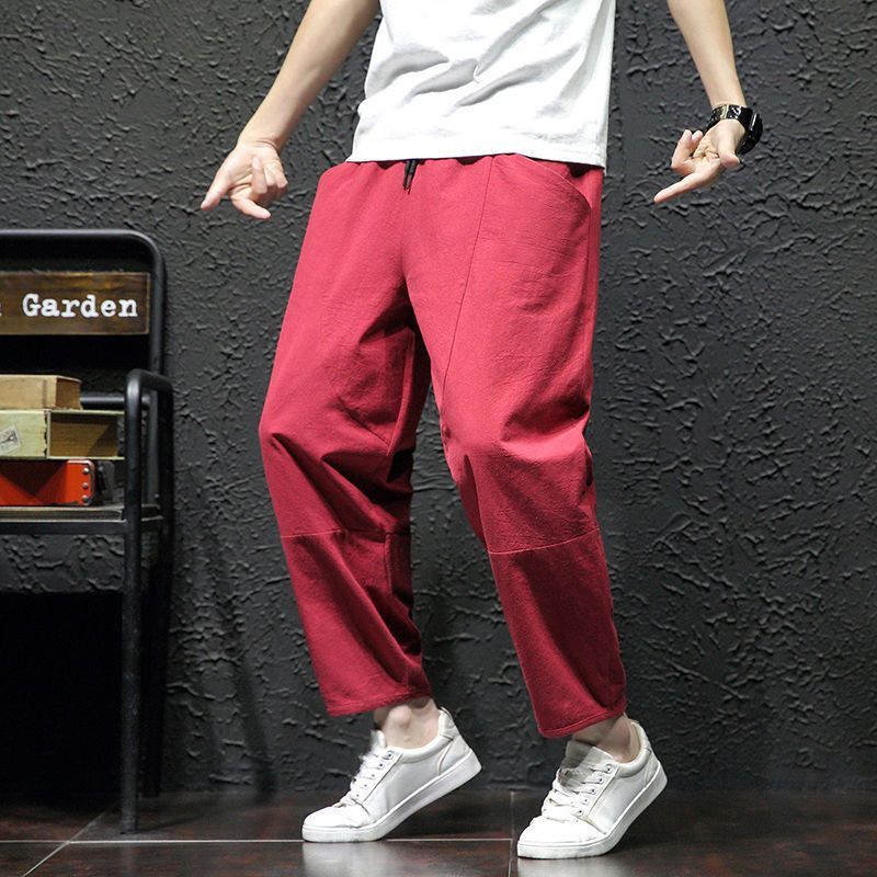 Rocco - Pantaloni Cropped Uomo Estivi Freschi Naturali Leggeri