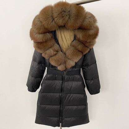Fabiana - Cappotto Invernale Donna Lungo con Cappuccio