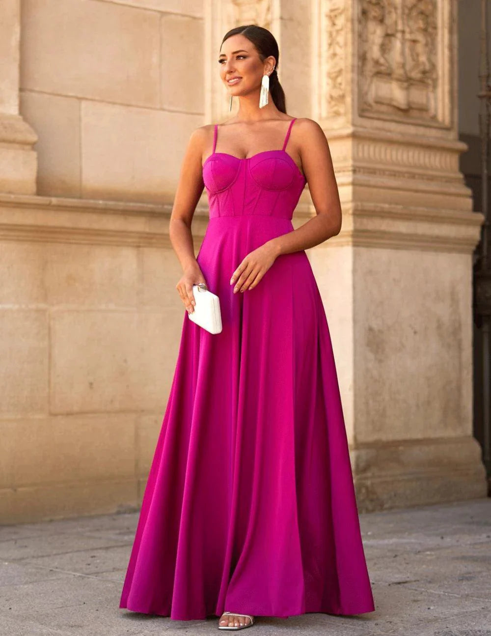 Delfina - Abito Lungo Casual Donna Elegante con Dettagli Unici