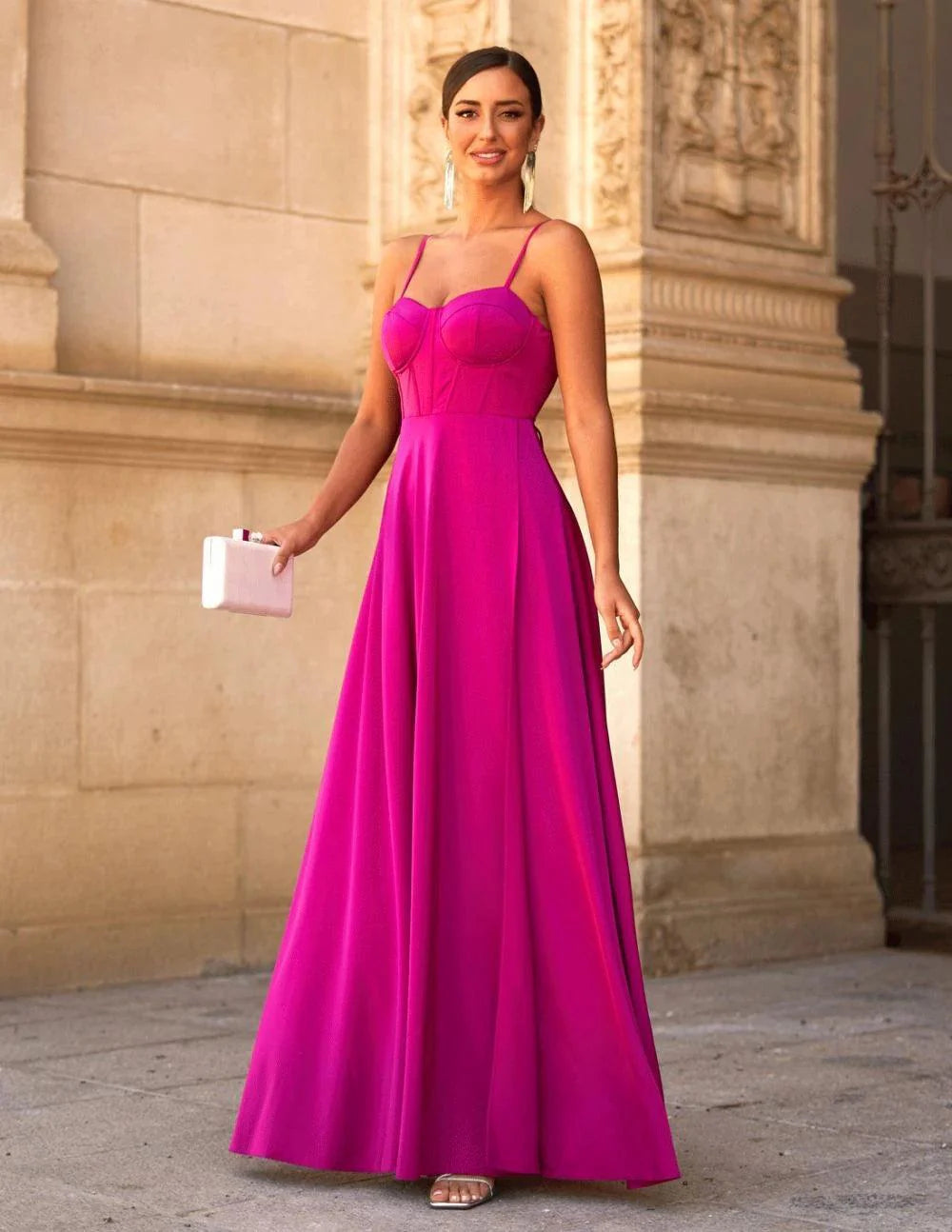 Delfina - Abito Lungo Casual Donna Elegante con Dettagli Unici