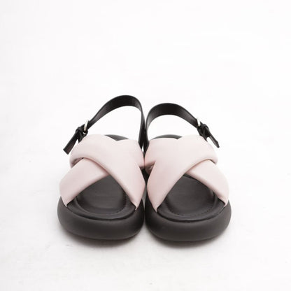 Agata – Sandali donna platform doppio fondo fasce incrociate