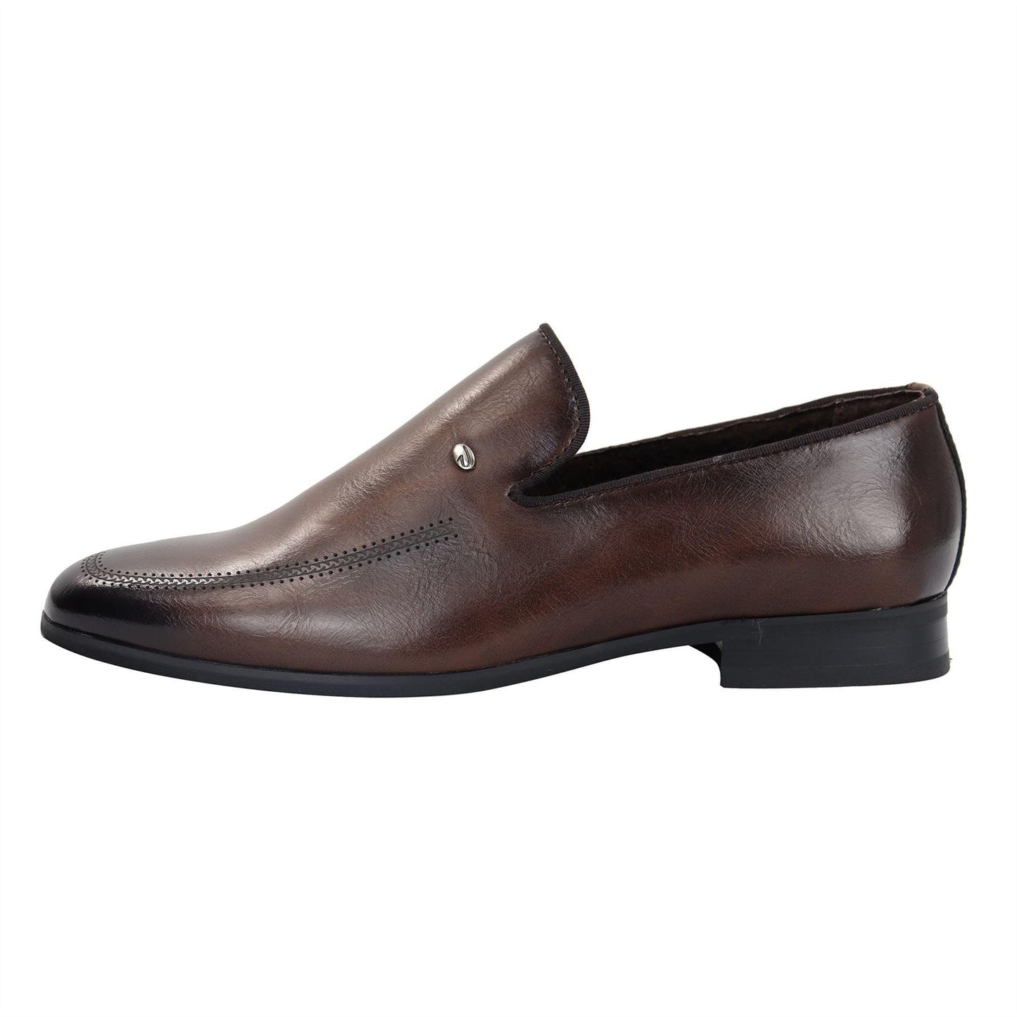 Carlo – Mocassino Uomo Slip-On Formale Nero e Marrone