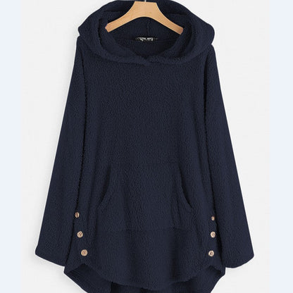 Frida - Maglione in Peluche con Cappuccio Morbido