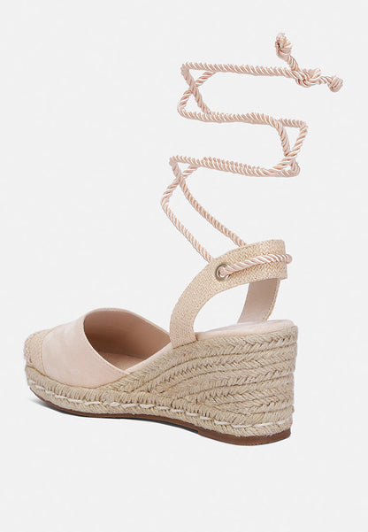 Agata - Aiden Lace-Up Crochet Espadrilles