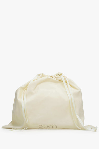 Dafne - Borsa Cestino Intrecciata Beige Donna Elegante