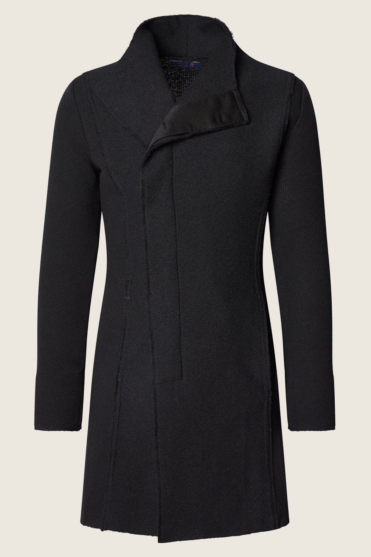 Lucio - Cardigan Asimmetrico Uomo Nero Stile
