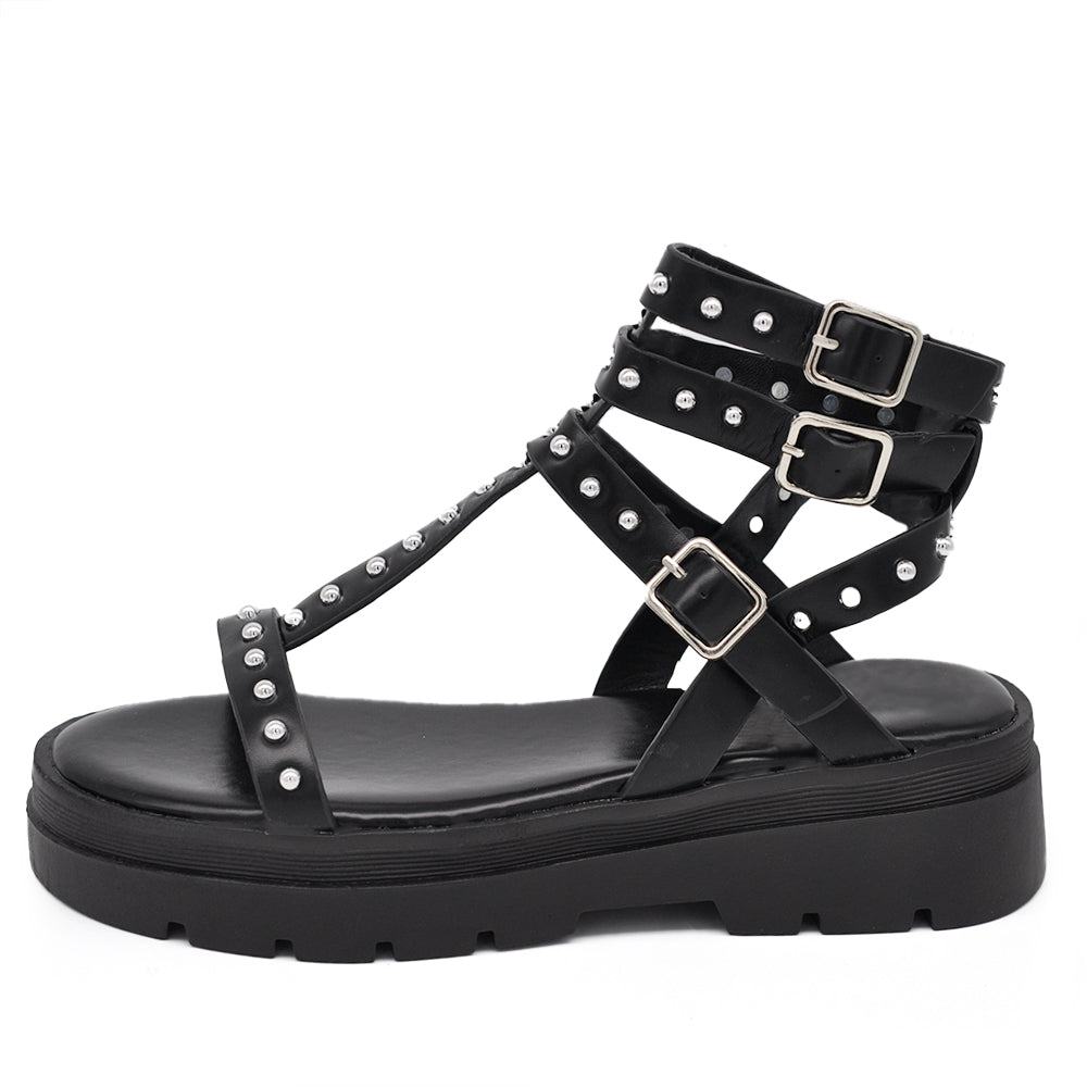 Sandra – Infradito stivaletti donna platform borchie estivi