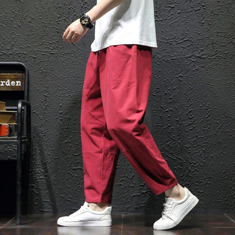 Rocco - Pantaloni Cropped Uomo Estivi Freschi Naturali Leggeri