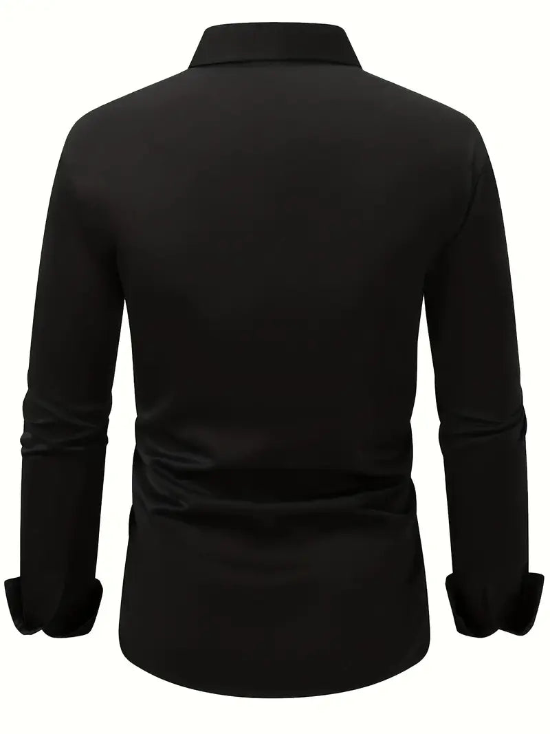 Giorgio – Camicia Da Uomo A Manica Lunga Slim Fit Traspirante