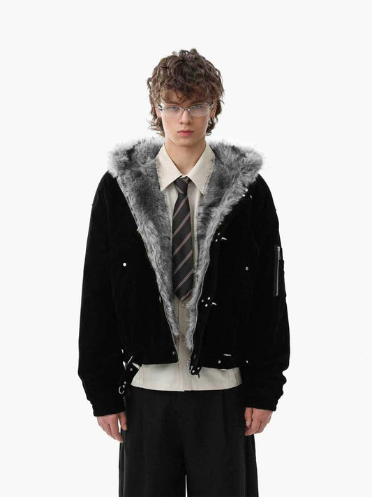 Devid - Giacca Bomber Streetwear Uomo Con Cappuccio