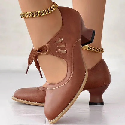Luisa - Pumps Tacco Alto Vintage Donna Eleganti