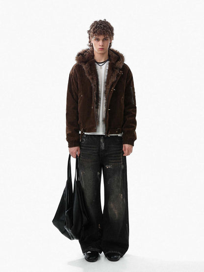 Devid - Giacca Bomber Streetwear Uomo Con Cappuccio