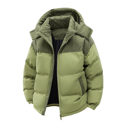 Nunzio – Giacca Invernale Con Design Color Block E Cappuccio Staccabile