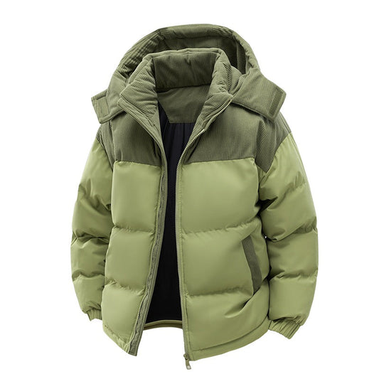 Nunzio – Giacca Invernale Con Design Color Block E Cappuccio Staccabile